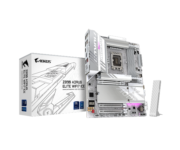 לוח לאינטל דור 15 Gigabyte Z890 AORUS ELITE WIFI7 ICE ATX LGA1851