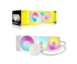 קירור נוזלי לבן Corsair iCUE TITAN 360 RX RGB White 360mm AIO