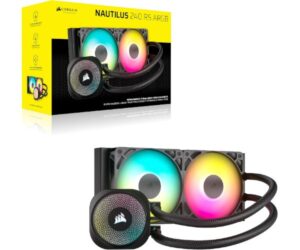 קירור נוזלי Corsair iCUE NAUTILUS 240 RS RGB Black 240mm AIO