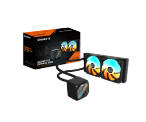 קירור נוזלי כפול Gigabyte Gaming 240 2XARGB 120MM Fan Black