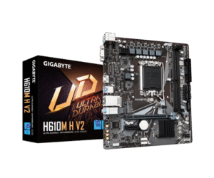 לוח לאינטל דור 12-14 Gigabyte H610M H V2 DDR5 VGA HDMI