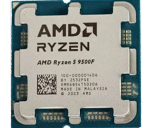 מעבד AMD Ryzen5 9500F AM5 6 Cores 12 Threads 5Ghz no Gpu no Fan