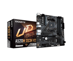 לוח למעבדי Gigabyte A520M DS3H V2 1.1 AM4 AMD Micro-Atx