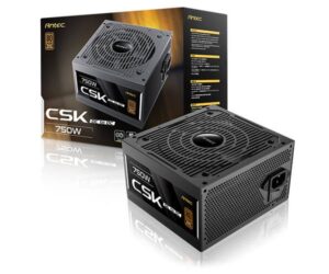 ספק כוח Antec CSK 750DC 750W ATX Non-Modular PSU 80 plus Bronze