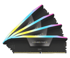 ז. לנייח CORSAIR VENGEANCE RGB 64GB 4x16GB DDR5 6200MHz C32