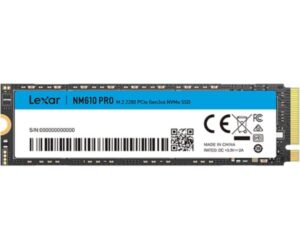 דיסק פנימי LEXAR NM610PRO 500GB NVME GE3 2280 read up to 3000MB/s