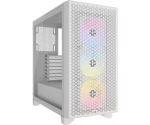 מארז Corsair 3000D RGB AIRFLOW Mid Tower CASE White