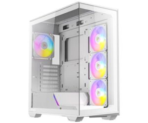 מארז לבן Antec C3 ARGB Mid-Tower ATX 4x ARGB FANS Incl Type-C